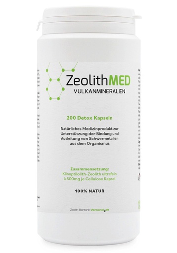 [ZK200DE] ZeolithMED 200 detox capsules, medical device with CE certificate